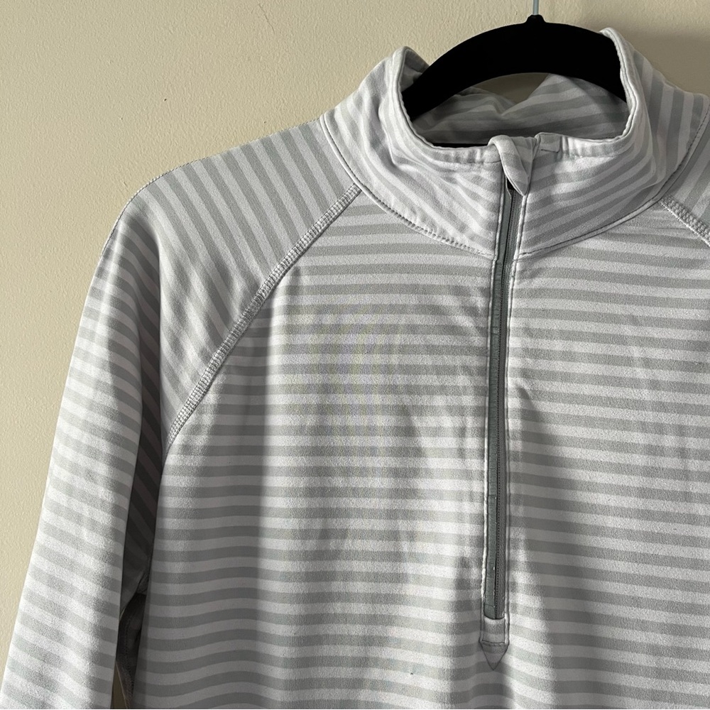 L.L. Bean Long Sleeve Quarter-Zip Activewear Shirt - Picture 2 of 10